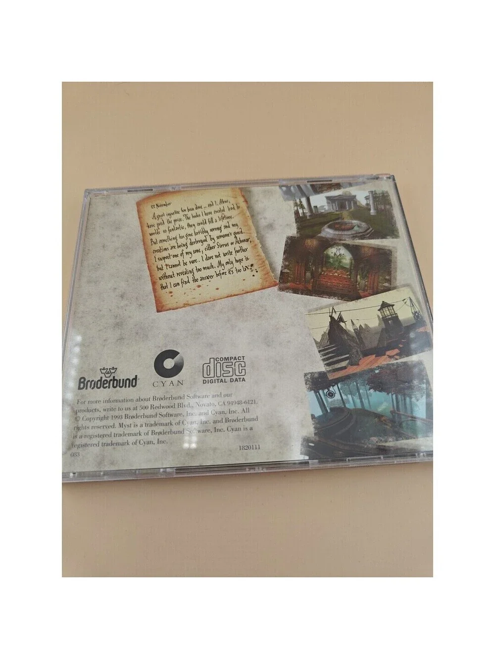 Myst Special Bundle Version Windows PC CD-ROM Game Vintage 1994